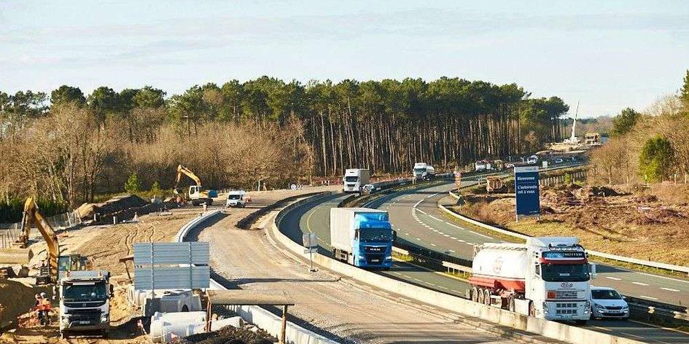 Elargissements A63 dans les Landes